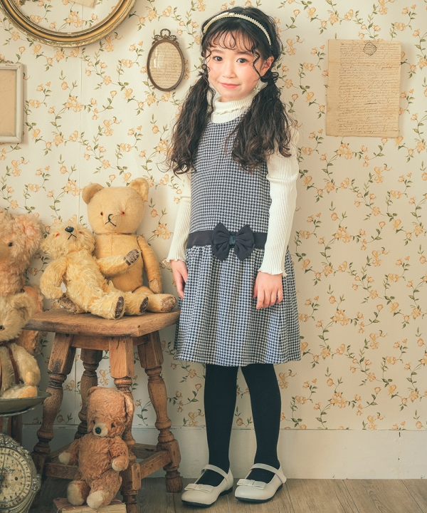 エムズグレイシー千鳥格子ワンピース160センチ