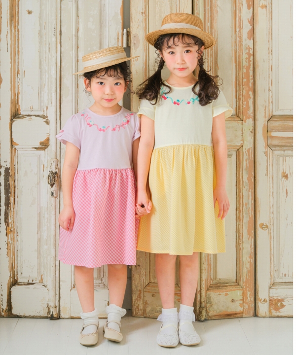 h*o様 新品 さくらんぼ ワンピース ジャンパースカート 90 5426421-pink_10.jpg