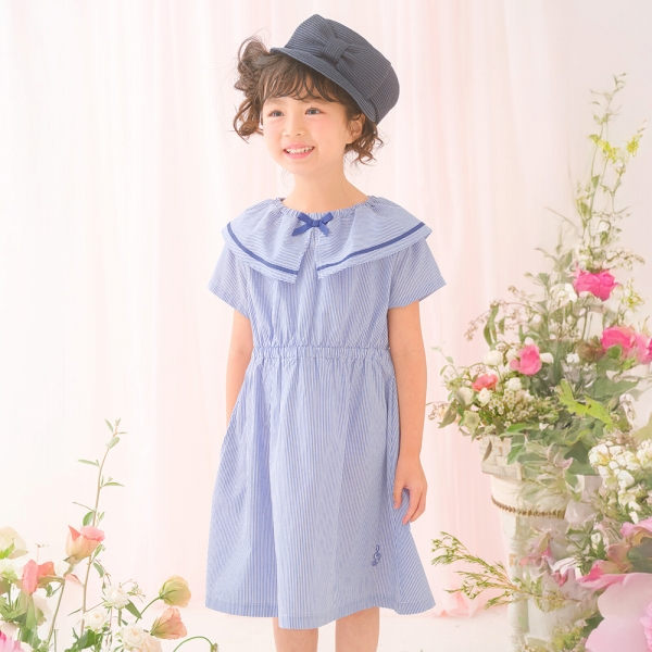 MOONONNON（むーのんのん） 子供服 女の子 ワンピース 夏服 半袖