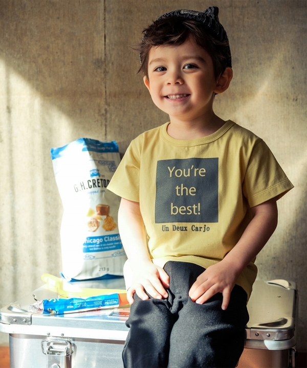子供服 男の子 Tシャツ 半袖 普段着 通学着 綿100％ メッセージ ロゴ