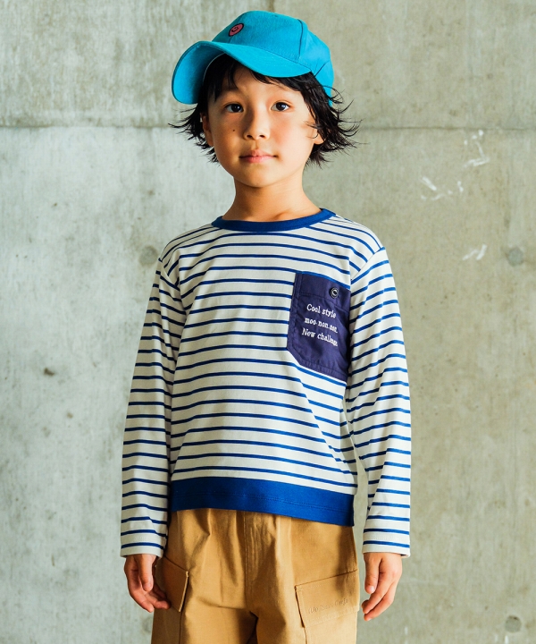 MOONONNON（むーのんのん） 子供服 男の子 Tシャツ 秋冬 長袖 綿100