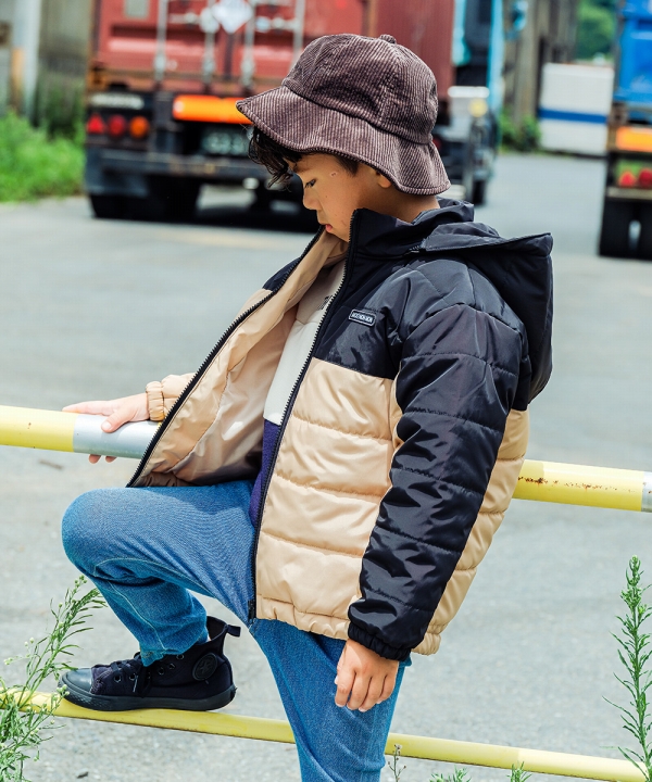 【お気にいる】 MOONONNON 子供服 男の子 コート 秋冬 中綿 子ども服 こども服 キッズ&ベビー