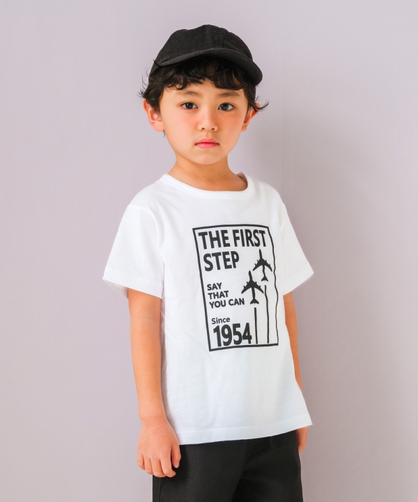 子供服 男の子 Tシャツ 春夏 半袖 子ども服 こども キッズ ベビー ジュニア 綿100％ コットン 飛行機 ロゴ プリント ティーシャツ むーのんのん moononnon｜moononnon｜03