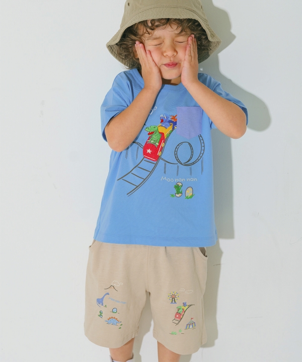 MOONONNON（むーのんのん） 子供服 男の子 パンツ 夏服 ハーフパンツ