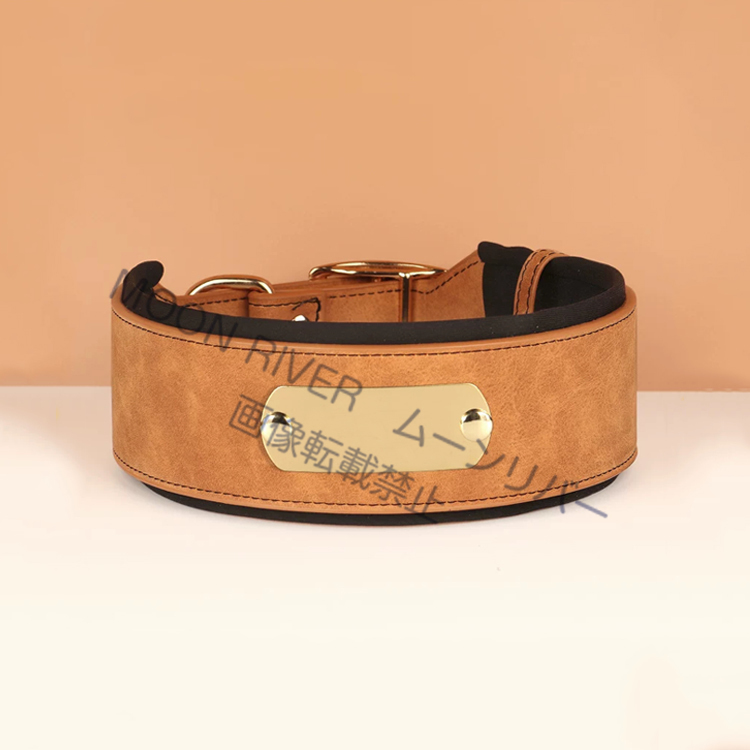 犬 幅広首輪 高級首輪 犬首輪 柴犬 太い首輪 犬首輪名前入り 名前入り