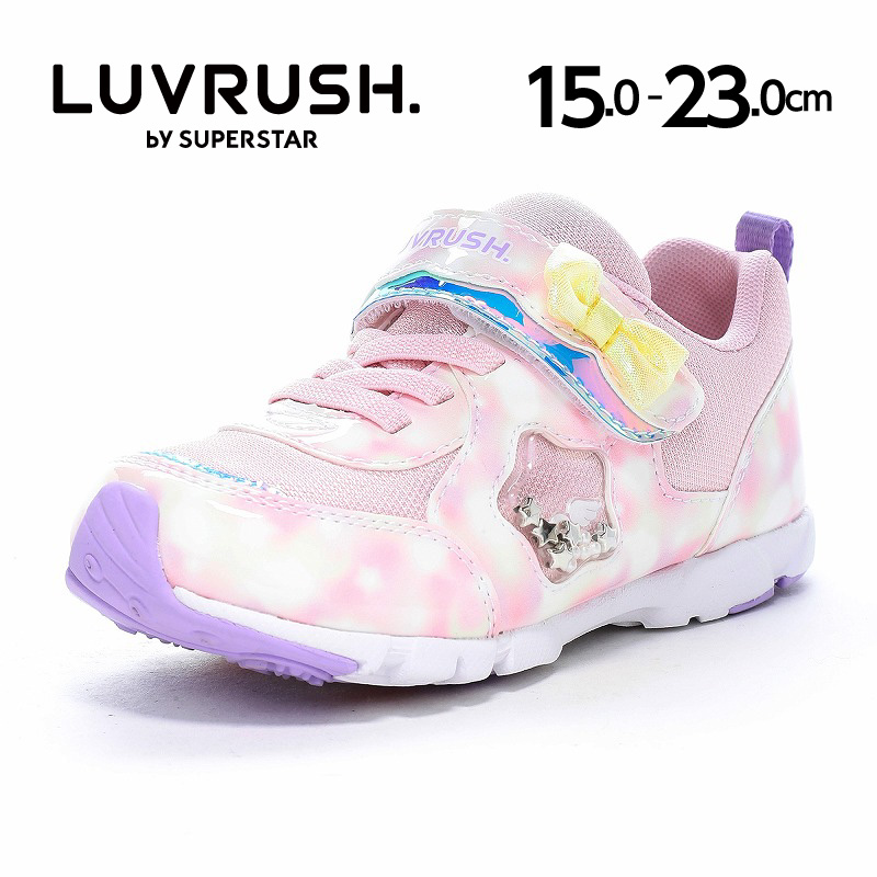 ムーンスター ラブラッシュ スーパースター スニーカー 軽量 子供靴 キッズ ジュニア シューズ バネのチカラ LUVRUSH LV 1274 [2026年秋冬新作]5月28日発売 百選 | ムーンスター スーパースター | 02