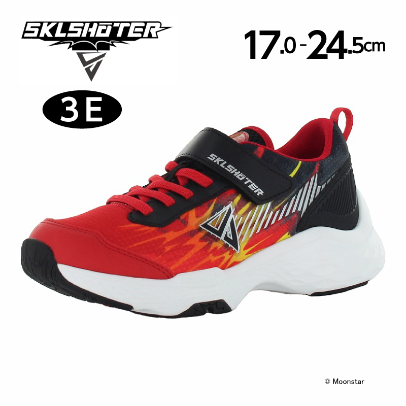 SKLSHOTER ムーンスター 幅広3E スニーカー スキルシューター 子供靴  