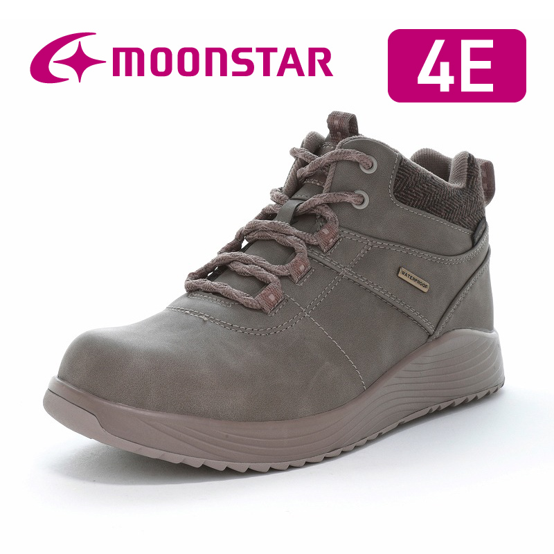 MoonStar（ムーンスター） スニーカー 防水 防滑 幅広 4E レディース
