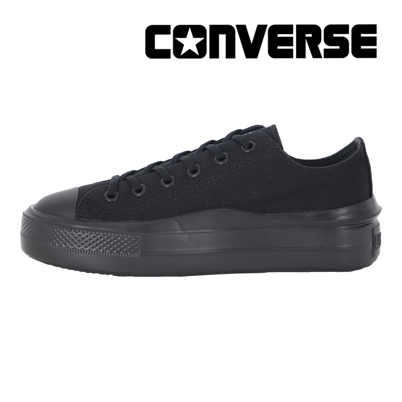 オールスターライト　コンバース　パンプス(ブラック) CONVERSE パンプス ALL STAR LIGHT PLTS MJ HEARTBUCKLE OX