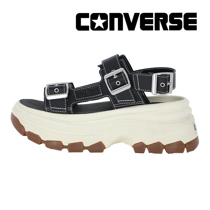 送料無料 サンダル レディース SS 春夏 新作 夏新作 秋新作 人気 流行 定番 2025 コンバース CONVERSE 31314241 31314242 厚底 オールスター トレックウエーブサンダル チャンキーソール 軽量 ブラック/ブラック 黒 リリーホワイト 白 靴 ALL STAR コンバース CONVERSE スニーカー 厚底 メンズ レディース