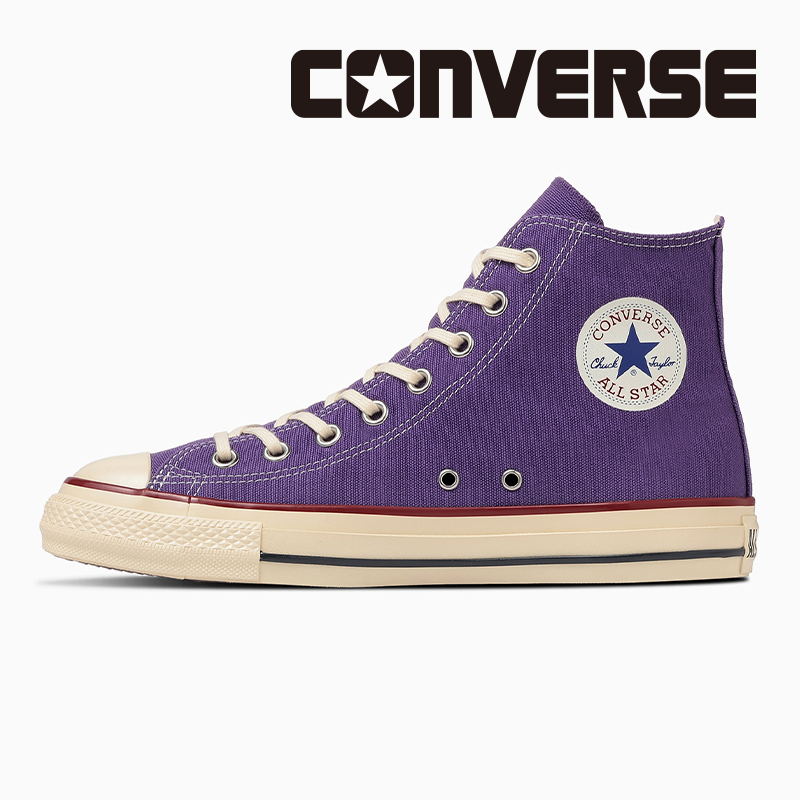 コンバース ハイカット80's 囲みロゴUSA サイズ8 1/2 パープル ALL STAR コンバース CONVERSE スニーカー メンズ レディース