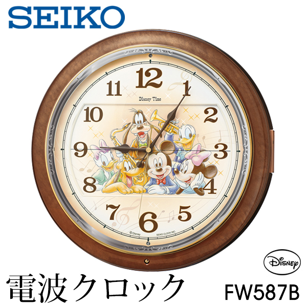 送料無料 セイコー からくり時計 電波時計 ディズニー 多機能 ミッキー