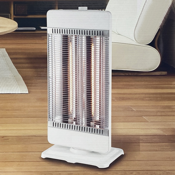 電気ストーブ 首振り 切替 450/900W 遠赤外線 すぐ暖かい カーボン