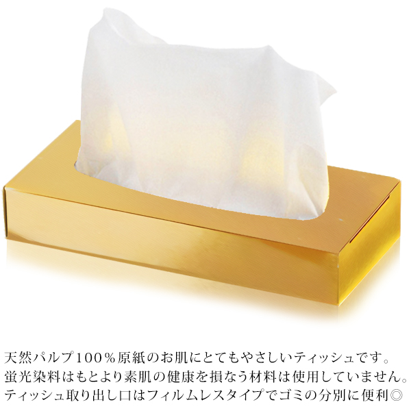 10個セット 鏡付きティッシュBOX 金箔 130X257X87㎜叙勲記念贈答用