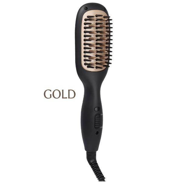 朝3分とかすだけでストレートヘア ヒートブラシ ヘアアイロン