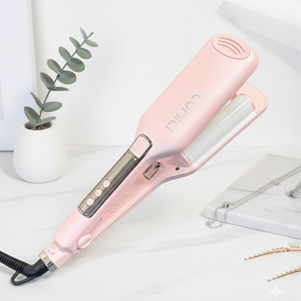 ヘアアイロン マイナスイオン セラミック 5秒で簡単 ゆるふわ髪