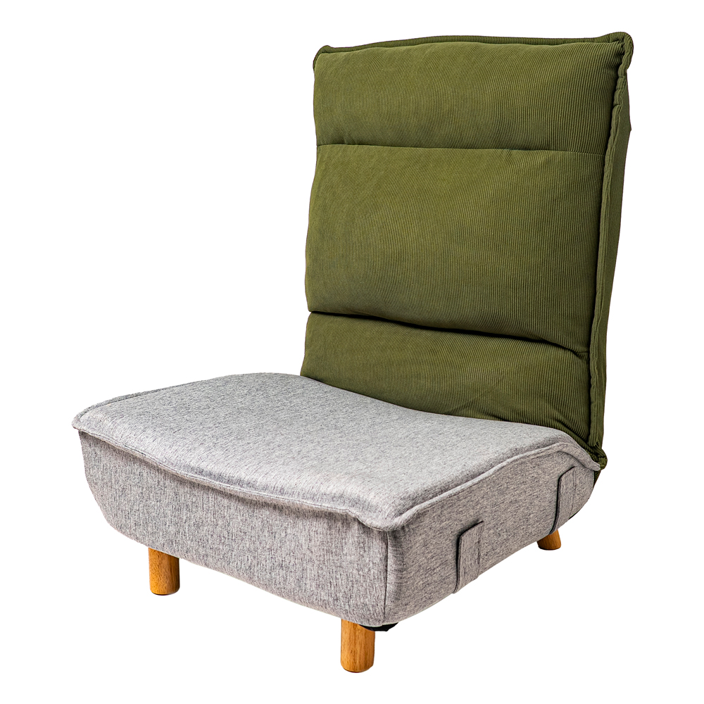 リクライニング座椅子 脚付き ソファ リクライニング 座面広々68cm