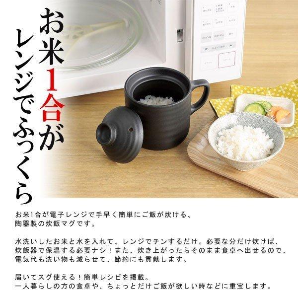 炊飯器 電子レンジ用 一合炊き 10分 炊ける 炊飯 マグ 炊飯ジャー