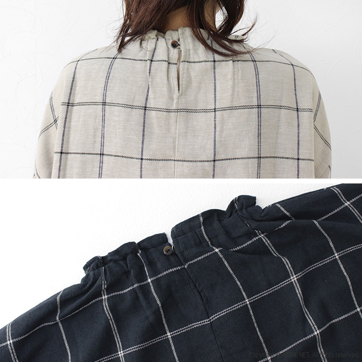 ブルーウィロー blue willow コットンリネンパネルCH起毛フリルブラウス 01DWP11508 トップス 長袖 パネルチェック レディース /返品・交換不可/SALE セール |  | 10