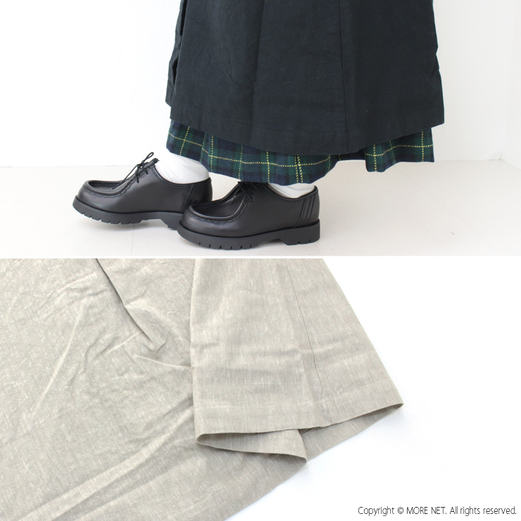 ブルーウィロー blue willow コットンリネン比翼開きジャンパースカート 01DWP13537 ワンピース ジャンスカ ジレ Vネック  /返品・交換不可/SALE セール |  | 12