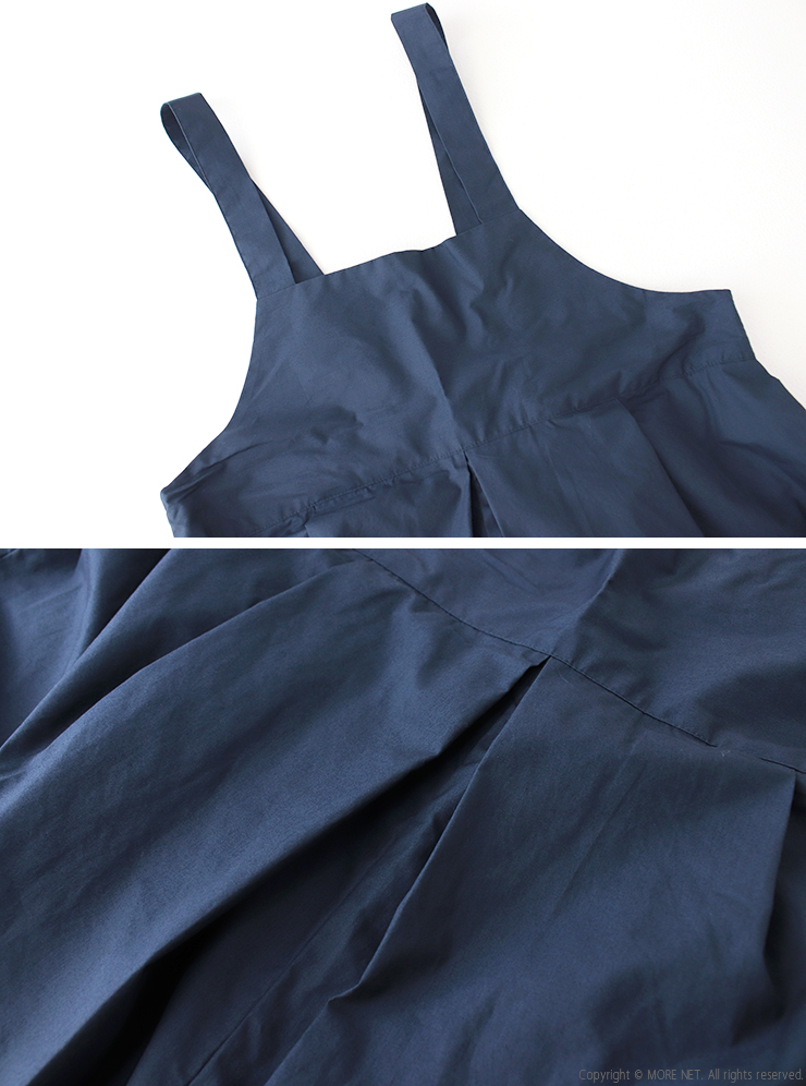 ブルーウィロー blue willow コットンタイプライターサロペット