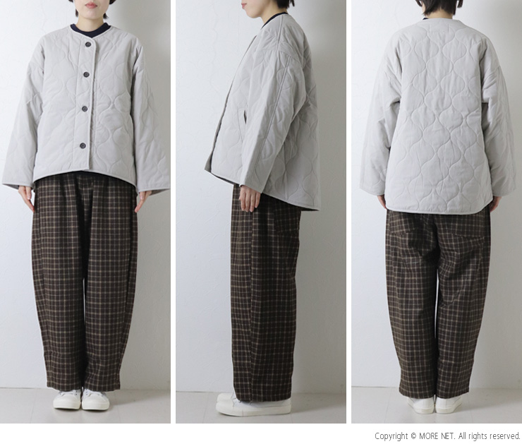 ブルーウィロー blue willow キルティングショートコート 01EFP17469