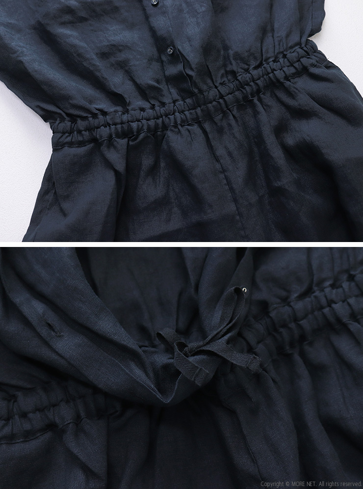 ブルーウィロー blue willow リネン平織りオールインワン 01FUP14238