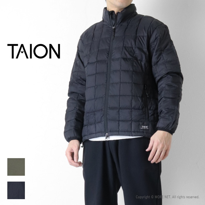 タイオン TAION ハイネックライトダウンジャケット TAION-102ZXMT-800 メンズ マウンテンライン インナー  パッカブル TAION（タイオン） ハイネックライトダウンジャケット TAION-102ZXMT