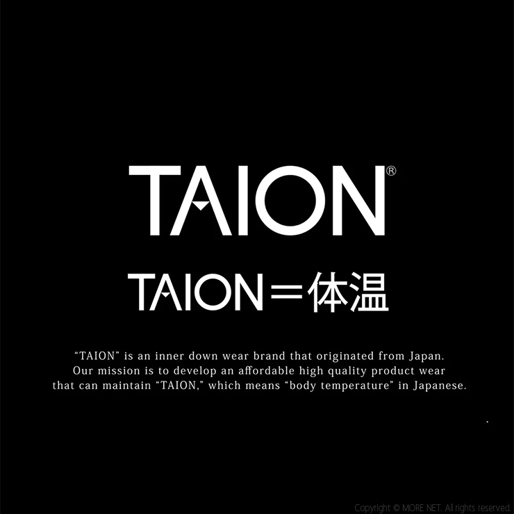 タイオン TAION ミリタリークルーネックダウンコート 104BML-1 LONG キルティング 中綿 ロング丈 レディース メンズ アウター /返品・交換不可/SALE セール | TAION | 05