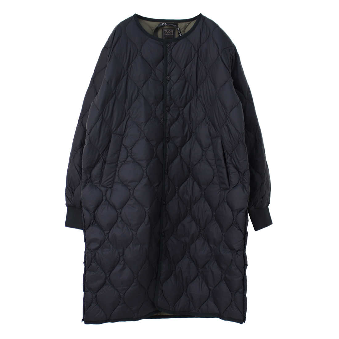 TAION（タイオン） ミリタリーオーバーサイズクルーネックダウンコート