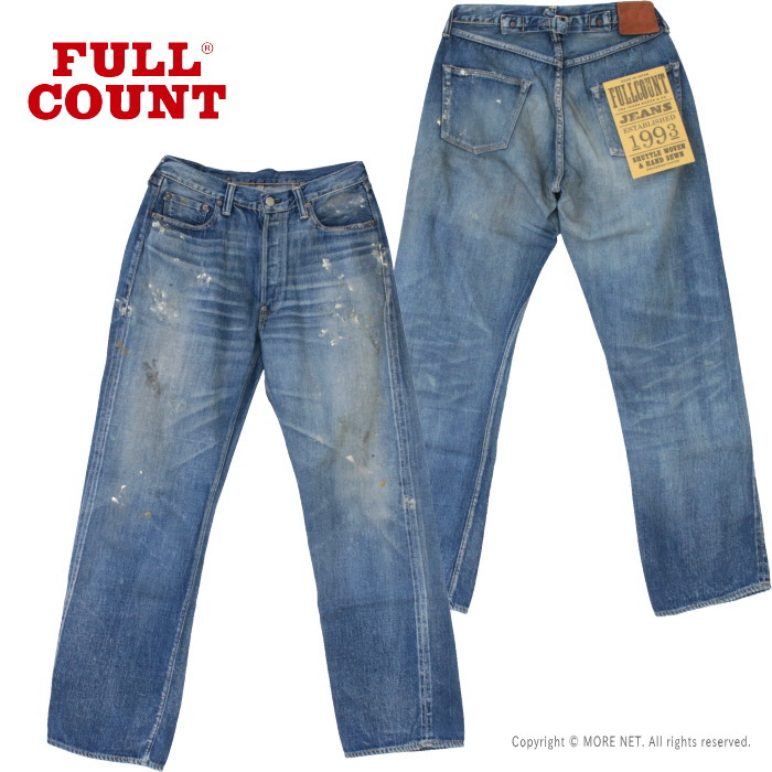 フルカウント FULLCOUNT 11.5ozスーパースムースデニム 1937モデル DARTFORD SPLATTER 1126HW メンズ 日本製 ジーンズ｜モアネット casual select