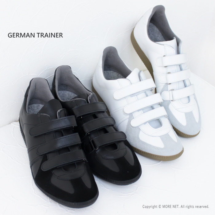 ジャーマントレーナー GERMAN TRAINER ベルクロストラップスニーカー 1193E メンズ レザー 靴 2024春夏｜more-net2