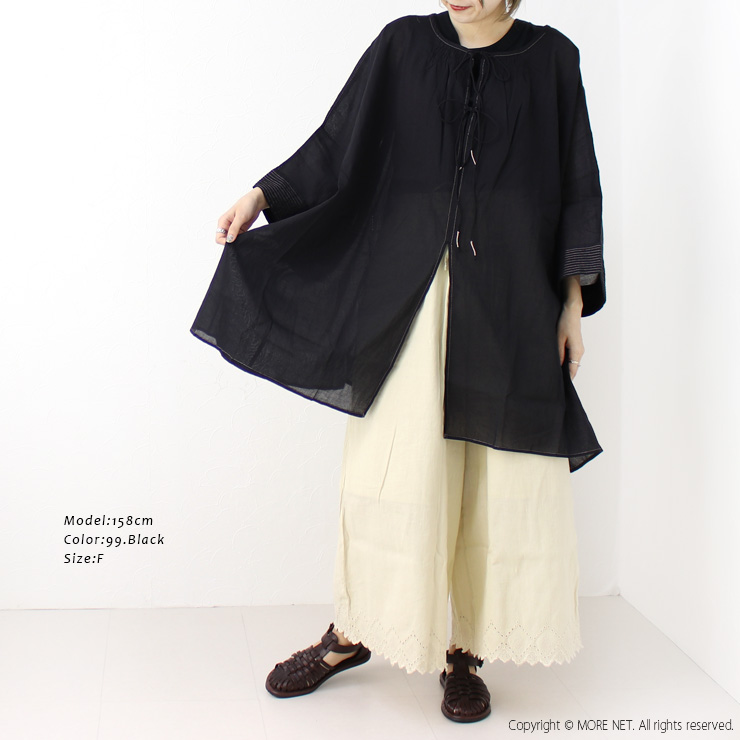 ヤラ YARRA ワイドシルエット2WAYチュニック 14143268 インド綿 ブラウス レディース トップス /返品・交換不可/SALE セール | YARRA | 06