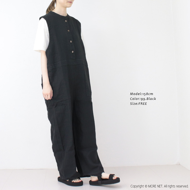 YARRA（ヤラ） オリジナルリネンオーバーオール 1525-255 ボトムス 
