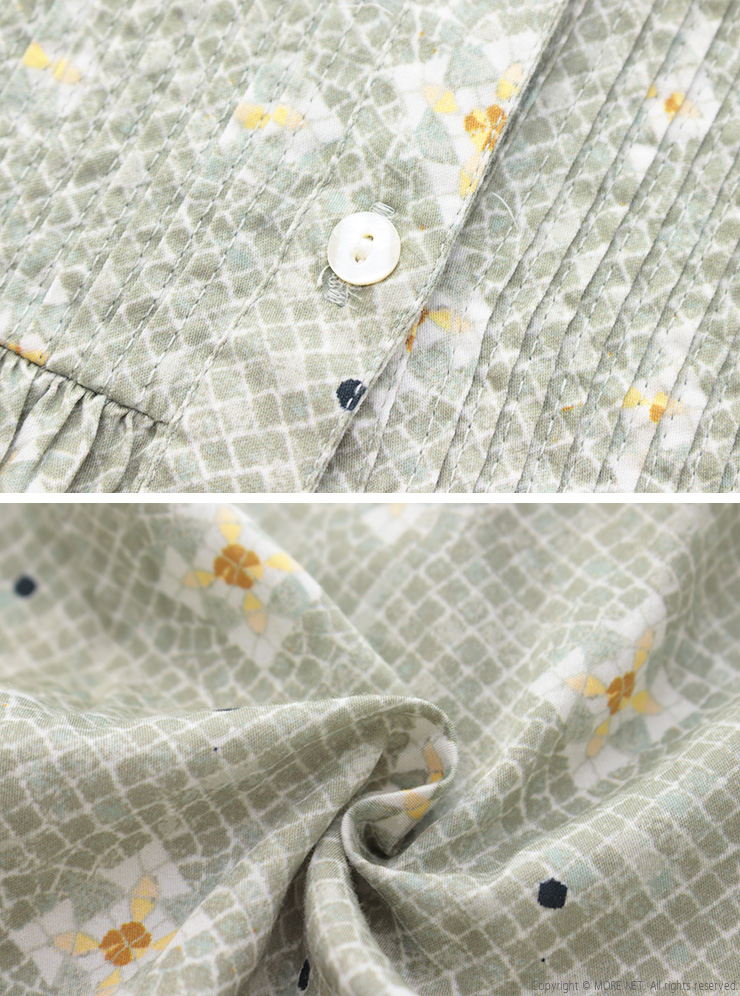 YARRA（ヤラ） YARRA INDIAプリントピンタックワンピース 1544-212