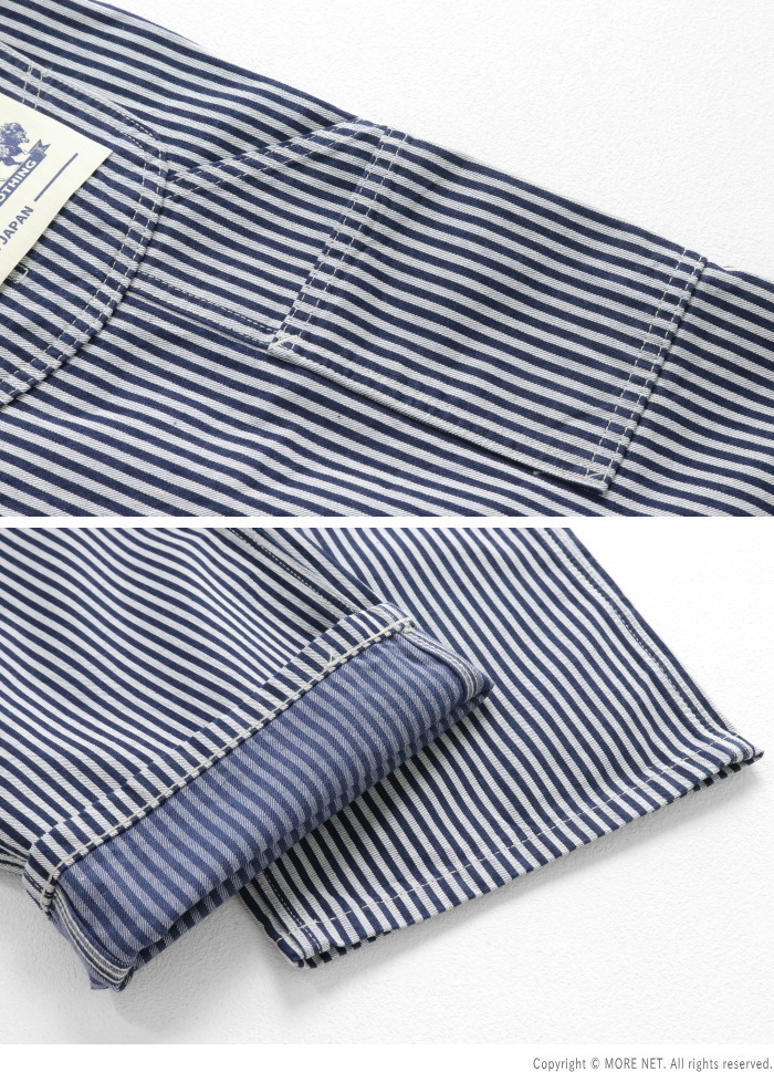 Pherrow's（フェローズ） ペインターパンツ ヒッコリーストライプ