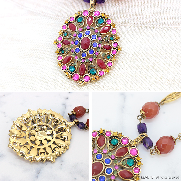 ロバートローズ ROBERT ROSE ビジューモチーフネックレス 2078596 アクセサリー レディース/メール便可 /返品・交換不可/SALE セール |  | 04
