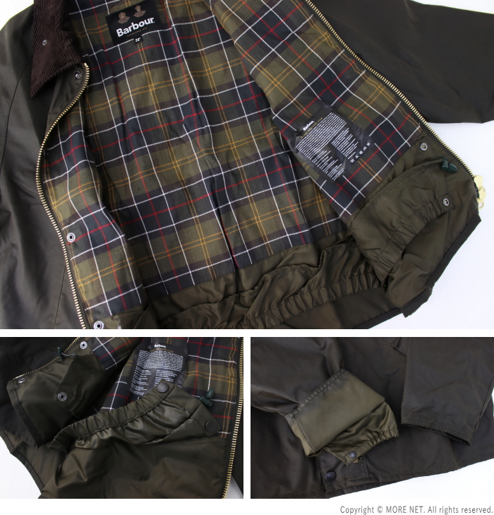 Barbour バブアー BARBOUR ワックスコットン ショートブルゾン