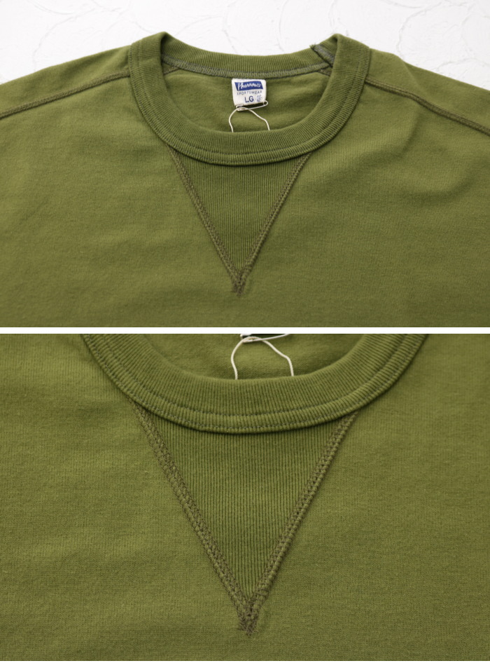フェローズ PHERROW'S Vガゼット付き半袖Tシャツ PCT1-S｜more-net2｜09