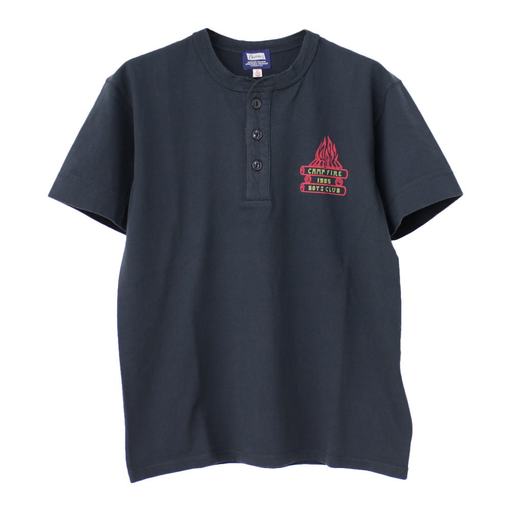 フェローズ PHERROW&apos;S ヘンリーネックプリントTシャツ 23S-PHNT5 メンズ 半袖