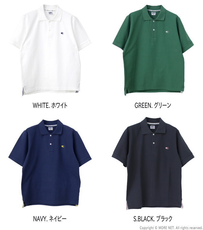 フェローズ PHERROW'S 鹿の子ポロシャツ 23S-PPS1 メンズ 日本製 クリングカラー ワンポイント刺繍 /返品・交換不可/SALE セール | Pherrow's | 05
