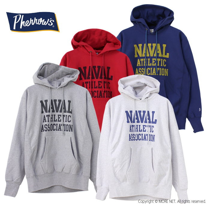 フェローズ PHERROW'S スウェットプルオーバーパーカー 23W-PRHP1 メンズ 日本製 NAVAL /返品・交換不可/SALE セール | Pherrow's