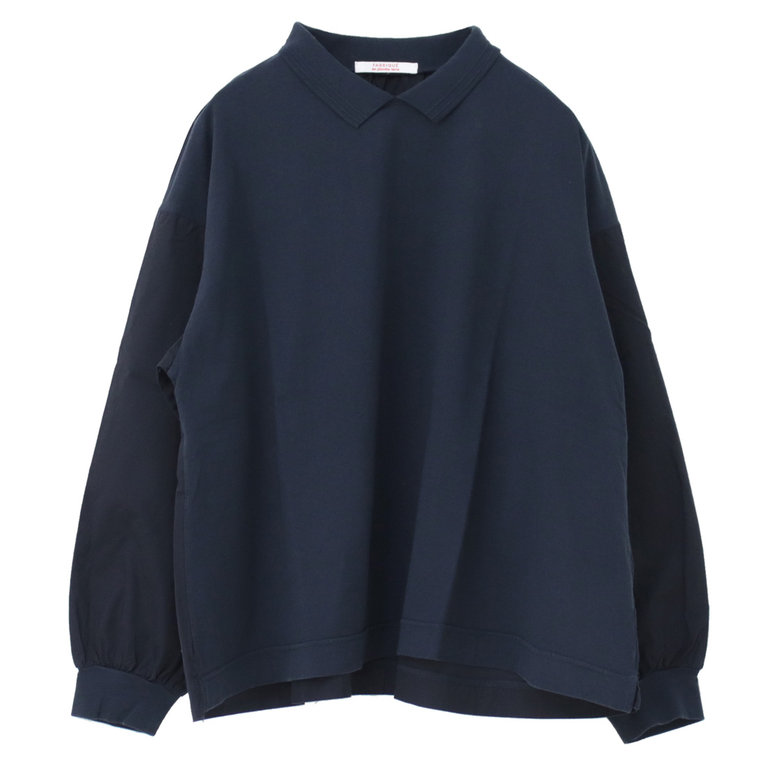 SALE セール/ファブリケアンプラネテール FABRIQUE en planete terre コンビネーションポロカラーTシャツ 242-027 トップス 無地 長袖 切替 衿 /返品・交換不可 楽天市場】[SALE セール] ファブリケアンプラネテール FABRIQUE