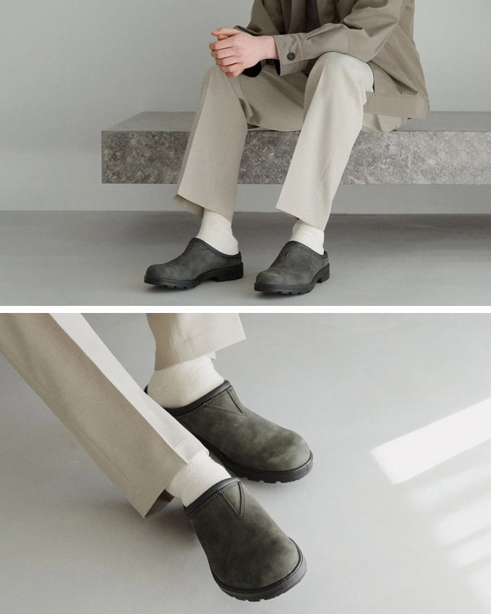 ブランドストーン Blundstone オリジナルクロッグ BS2420056 メンズ ヌバックレザー サンダル ラスティックブラック BLUNDSTONE（ブランドストーン） オリジナルクロッグ BS2420056 メンズ