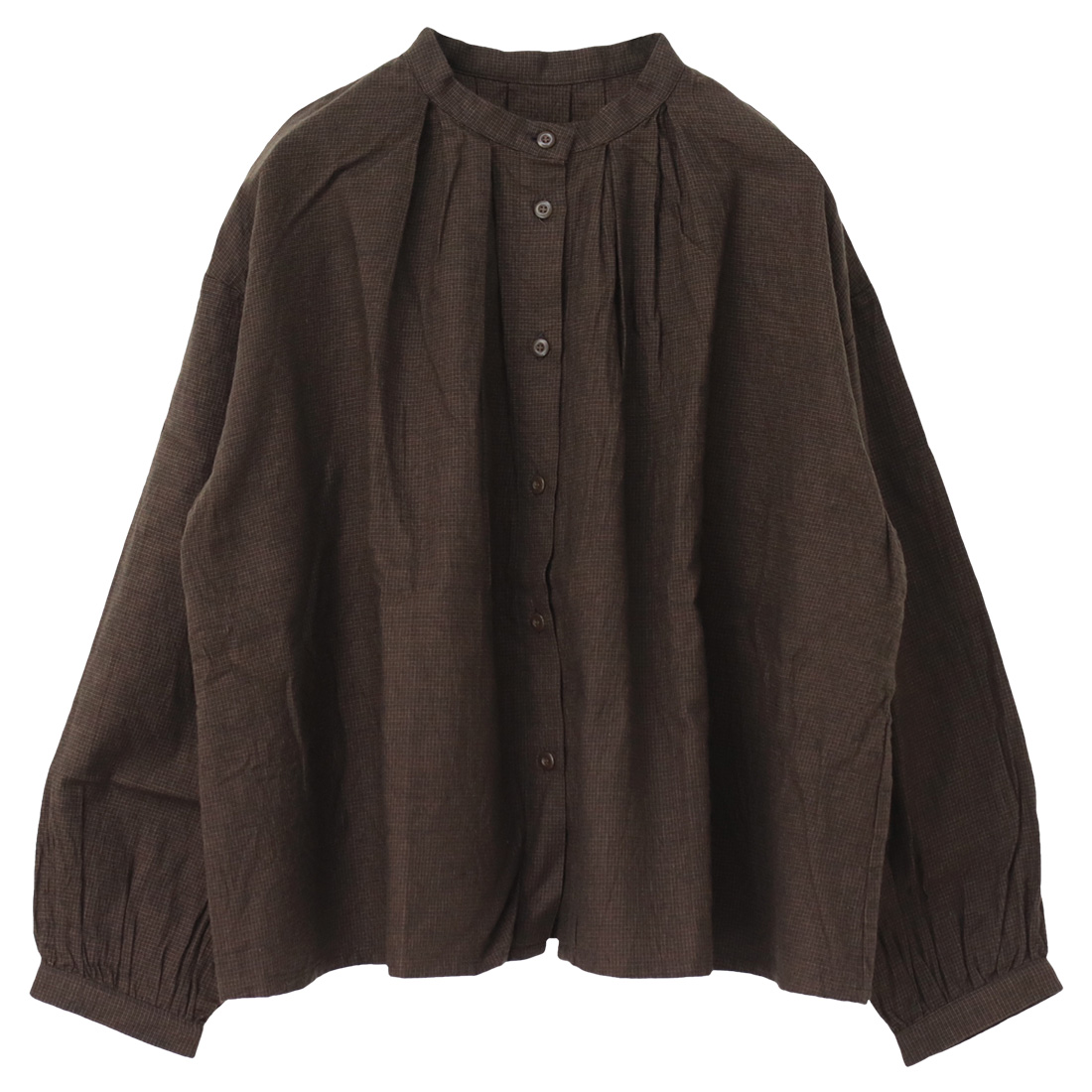 イナ ina タックブラウス 244139 レディース 日本製 シャツ 長袖 起毛 ギャザー /返品・交換不可/SALE セール | イナ | 02