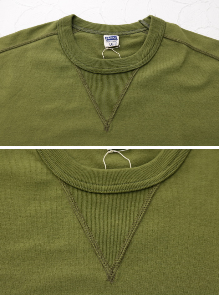 フェローズ PHERROW'S 前Vガゼット付きTシャツ PCT1-S メンズ 日本製 半袖 無地 | Pherrow's | 07