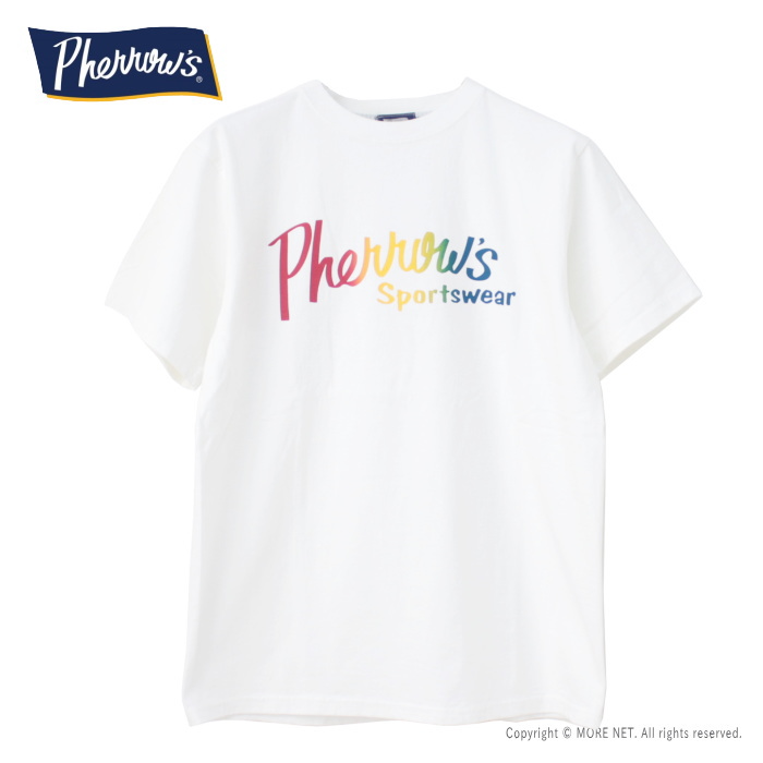 フェローズ PHERROW'S 定番ロゴ グラデーションプリントTシャツ 24S-PT1-G メンズ レディース 半袖 | Pherrow's