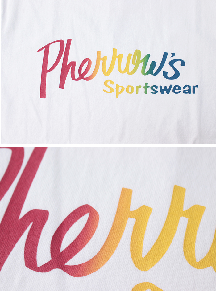 フェローズ PHERROW'S 定番ロゴ グラデーションプリントTシャツ 24S-PT1-G メンズ レディース 半袖 | Pherrow's | 05