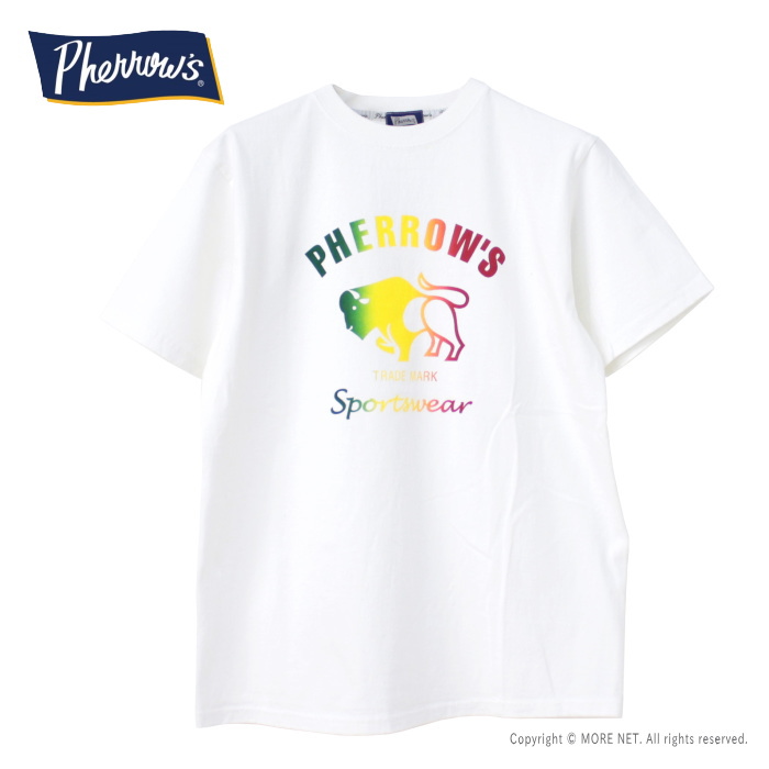 フェローズ PHERROW'S 定番バッファロー グラデーションプリントTシャツ 24S-PT2-G メンズ レディース 半袖 | Pherrow's