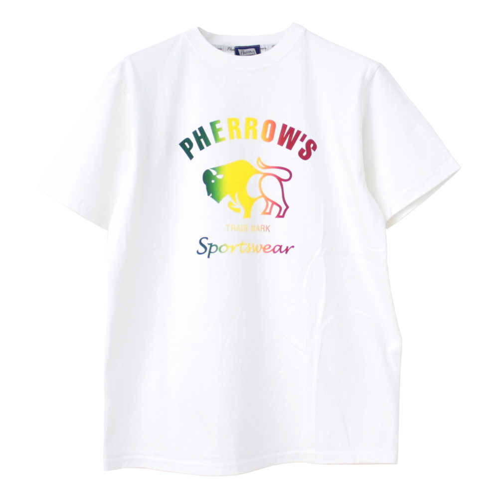フェローズ PHERROW'S 定番バッファロー グラデーションプリントTシャツ 24S-PT2-G メンズ レディース 半袖 | Pherrow's | 06